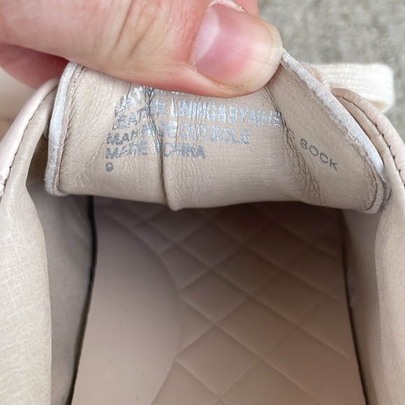 Birdies Womens Cardinal Sneakers Seashell Pink Cream Leather Lace Up Size 9 - Picture 4 of 6